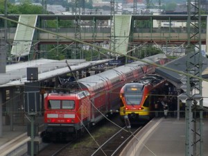 Der Bahnhof in Gießen.